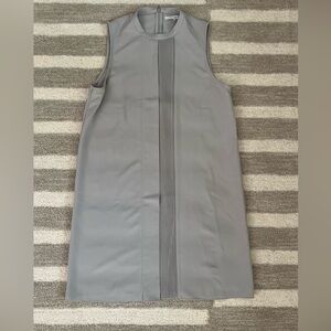 OAK + FORT Gray Sheath Mini Sleeveless Dress - Size Medium